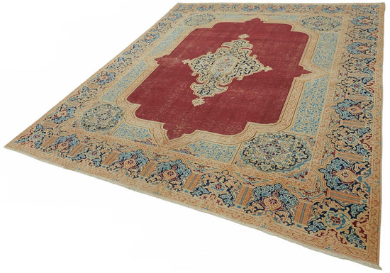 8x10 Beige Vintage Large Area Rug - 49242