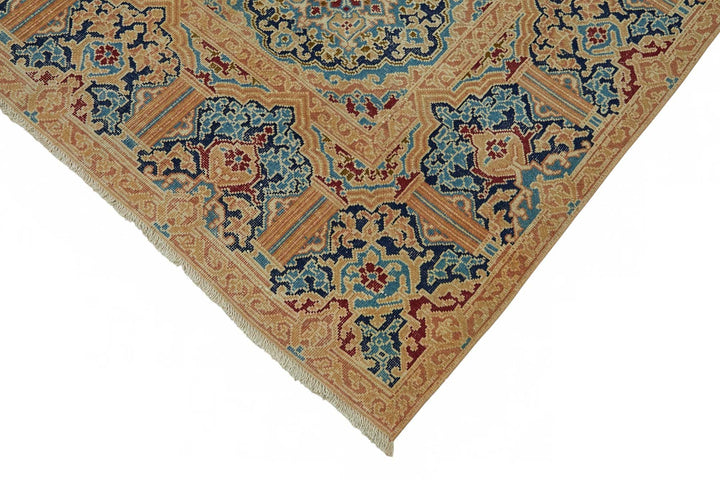 8x10 Beige Vintage Large Area Rug - 49242