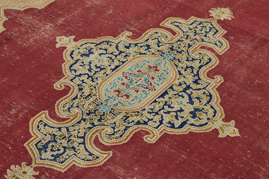 8x10 Beige Vintage Large Area Rug - 49242