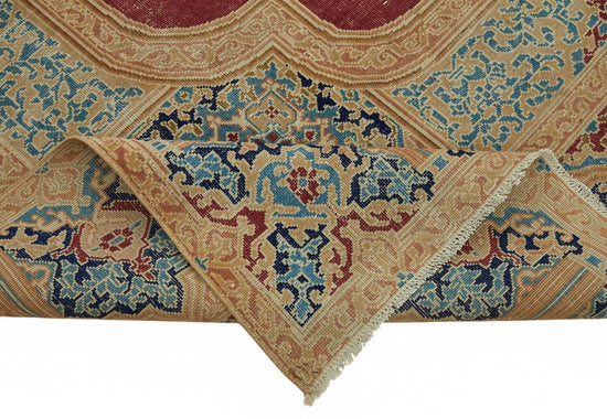 8x10 Beige Vintage Large Area Rug - 49242