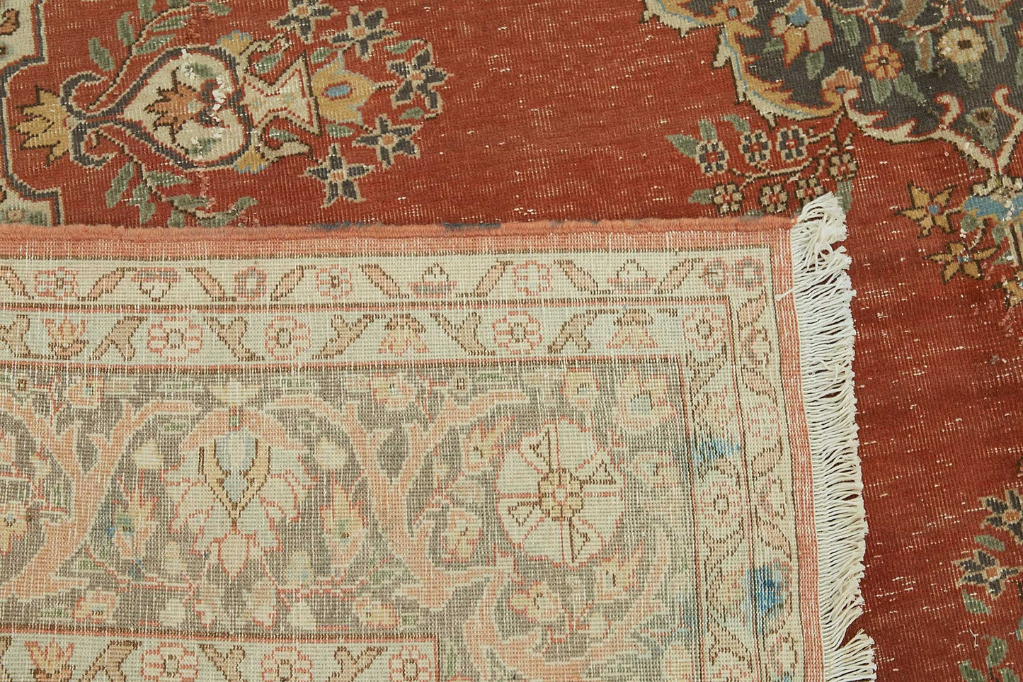 7x11 Beige Vintage Large Area Rug - 49243