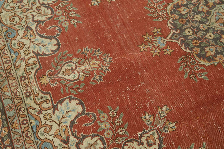 7x11 Beige Vintage Large Area Rug - 49243