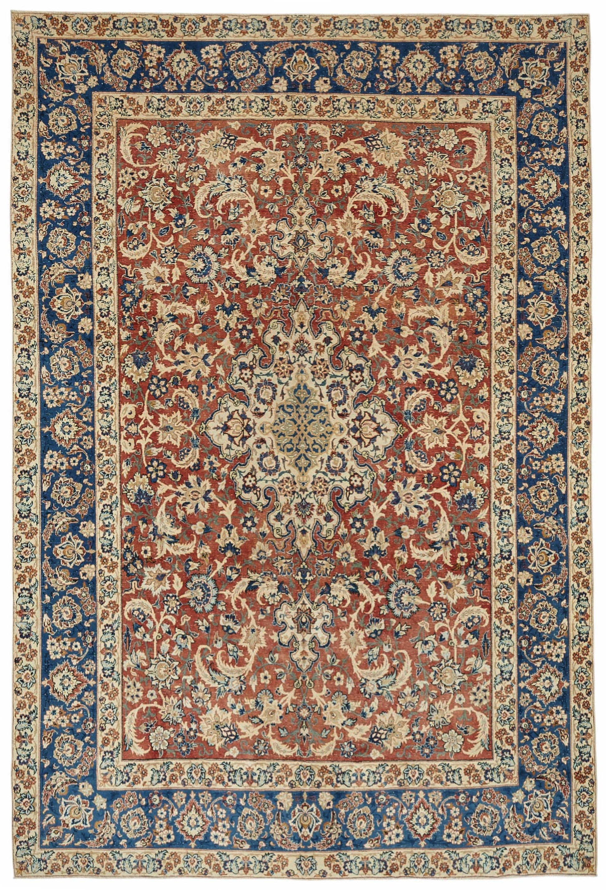 8x12 Beige Vintage Large Area Rug - 49244