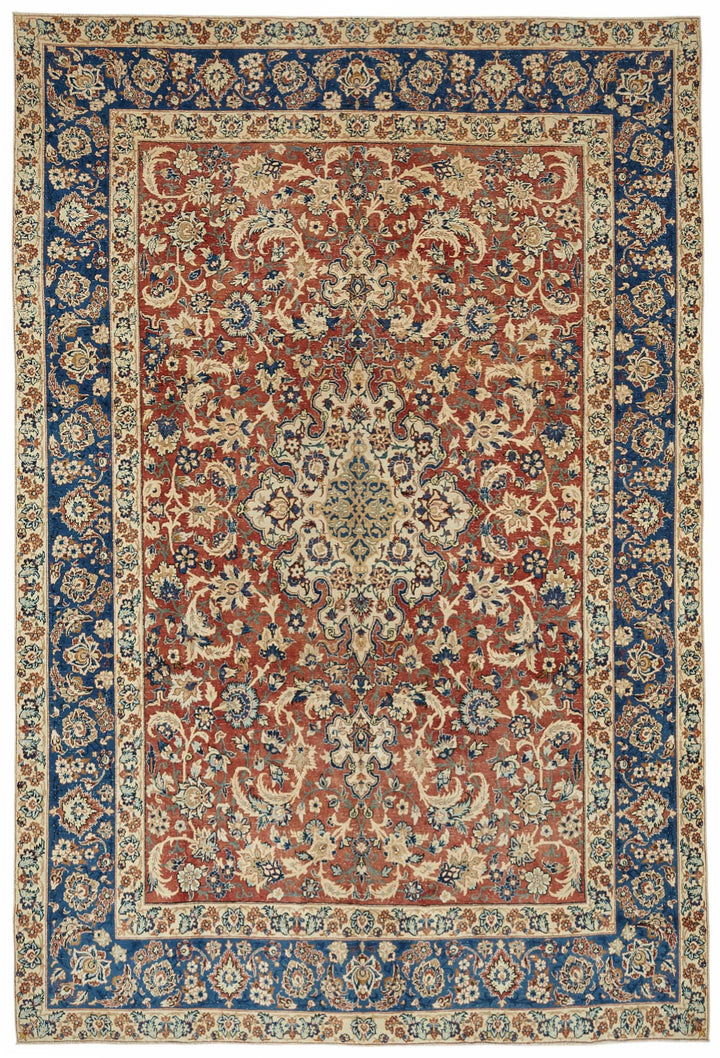 8x12 Beige Vintage Large Area Rug - 49244