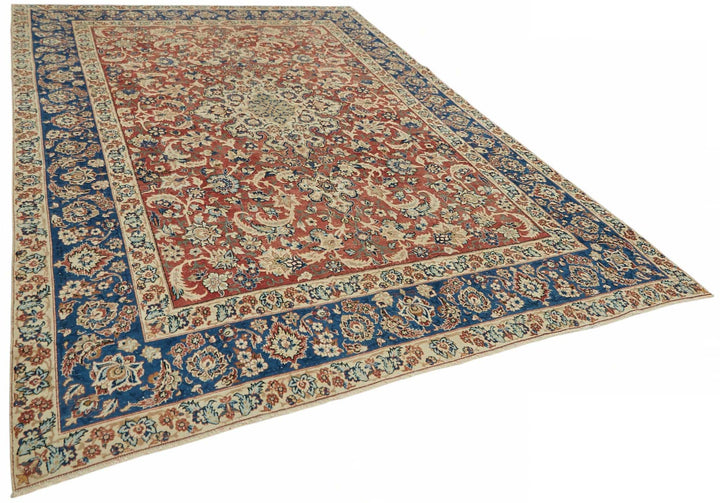 8x12 Beige Vintage Large Area Rug - 49244