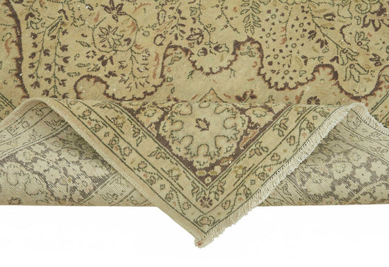 7x10 Beige Vintage Large Area Rug - 49245