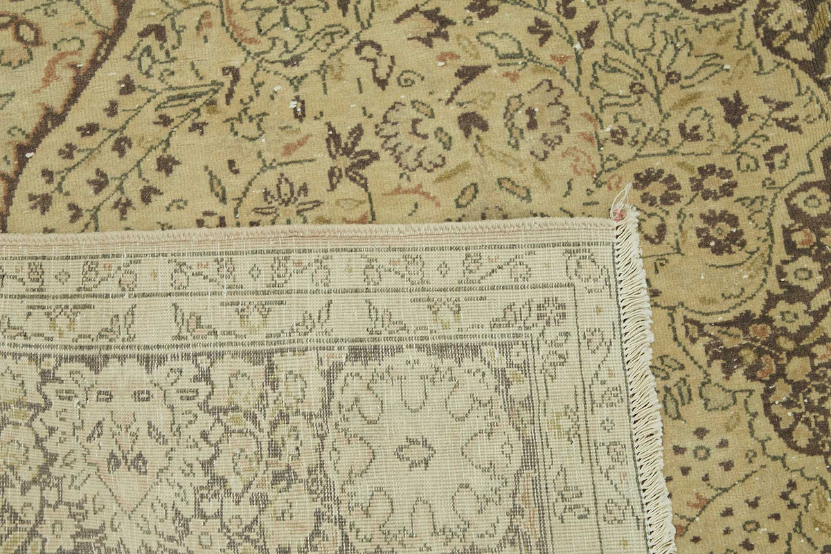 7x10 Beige Vintage Large Area Rug - 49245