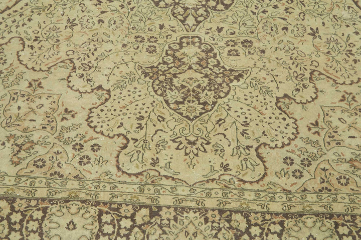7x10 Beige Vintage Large Area Rug - 49245