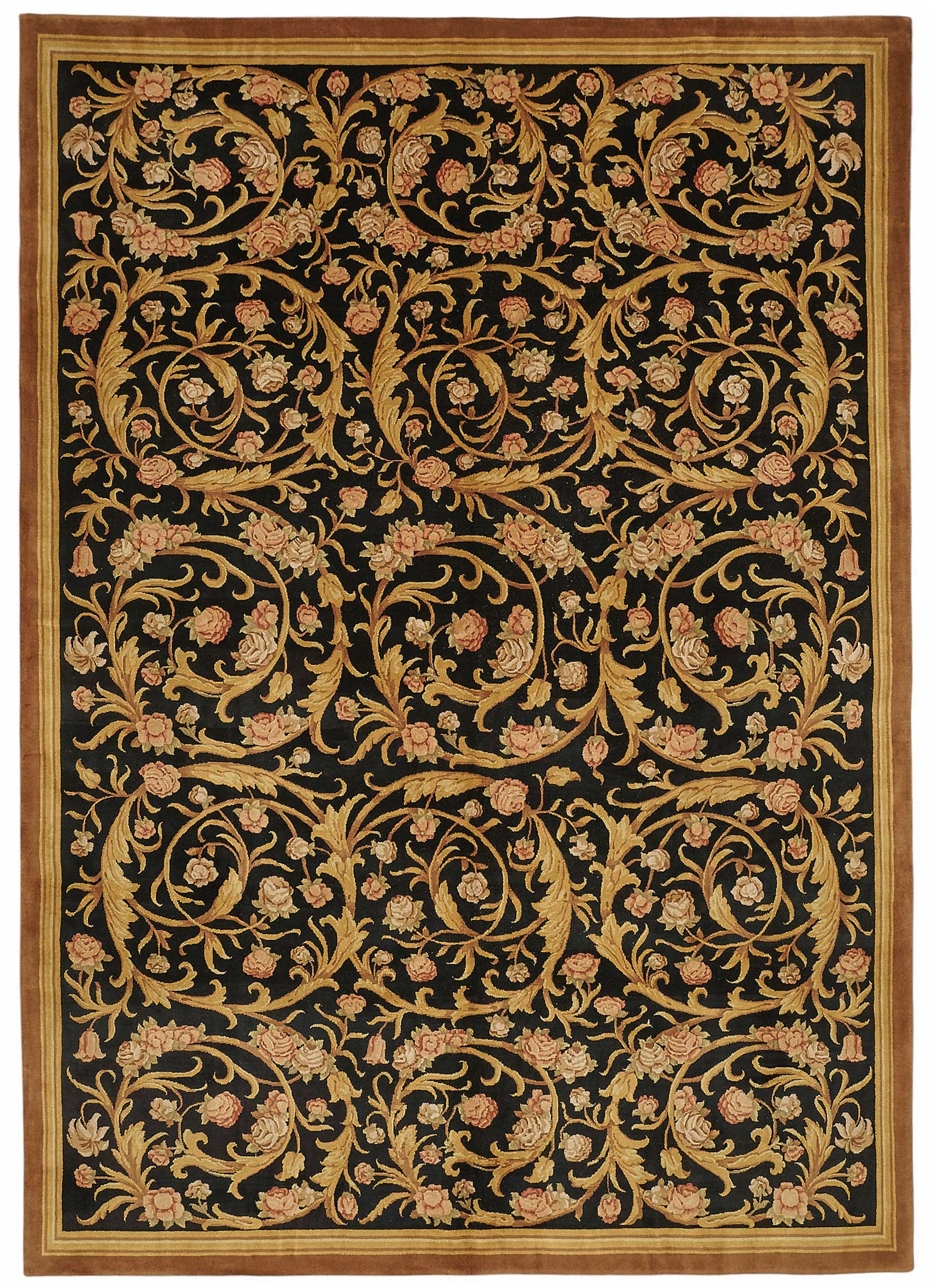 9x13 Hand-Knotted Wool Oushak Rug - 49247