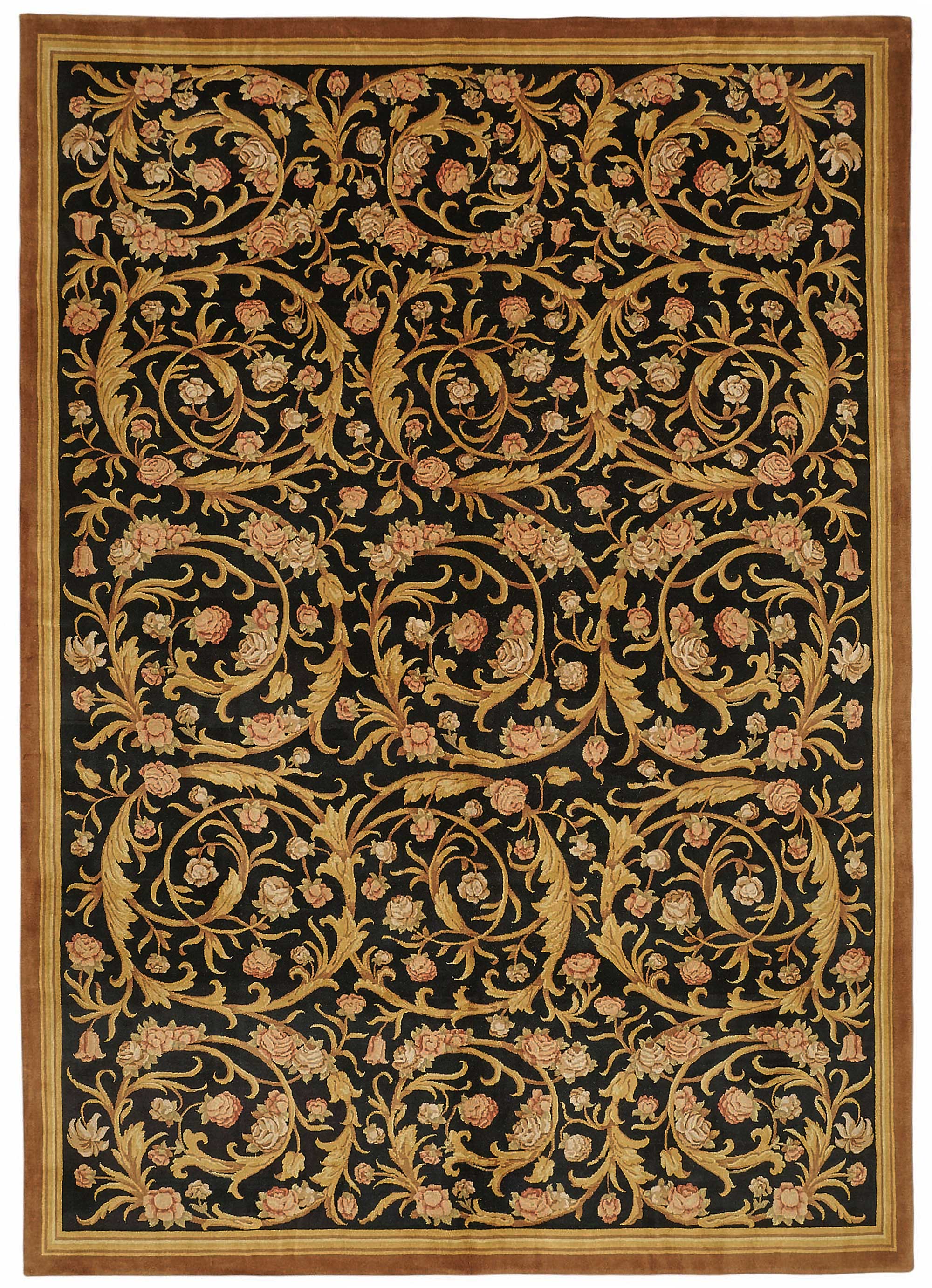 9x13 Hand-Knotted Wool Oushak Rug - 49247