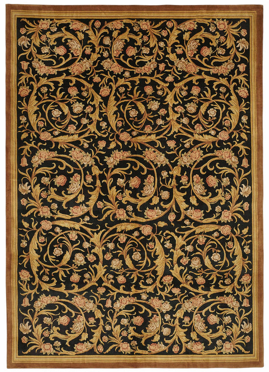 9x13 Hand-Knotted Wool Oushak Rug - 49247