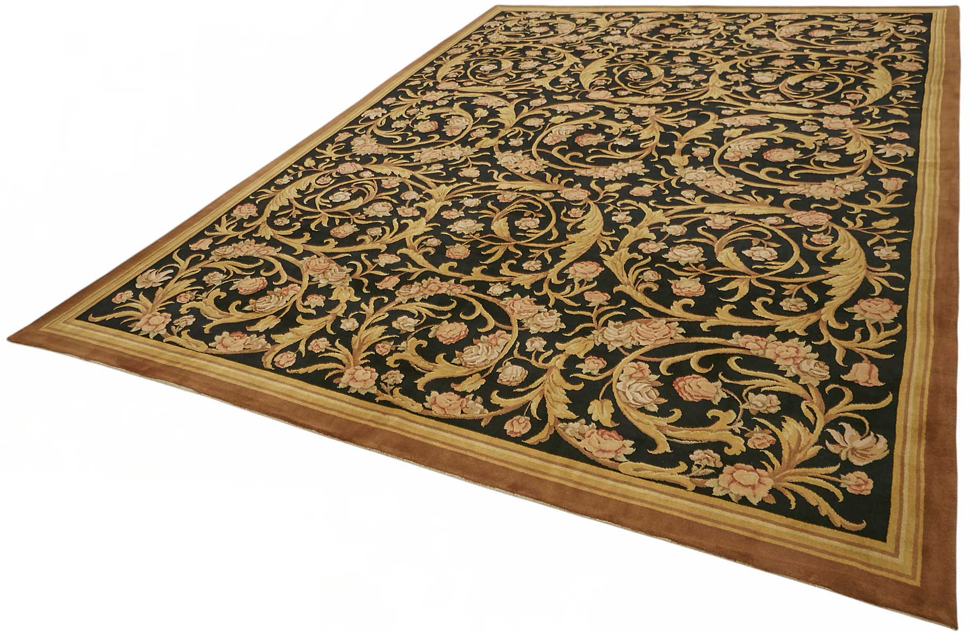 9x13 Hand-Knotted Wool Oushak Rug - 49247