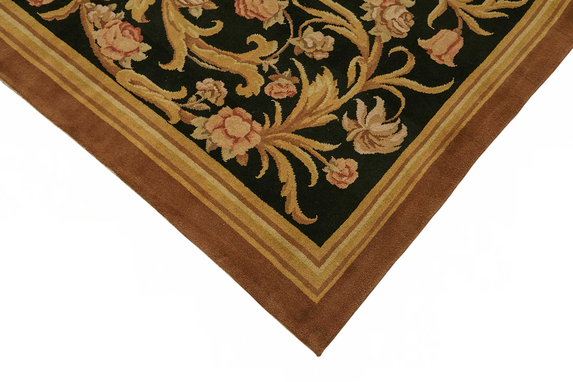 9x13 Hand-Knotted Wool Oushak Rug - 49247