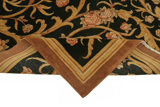 9x13 Hand-Knotted Wool Oushak Rug - 49247