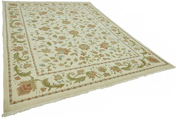 9x12 Hand-Knotted Wool Oushak Rug - 49248