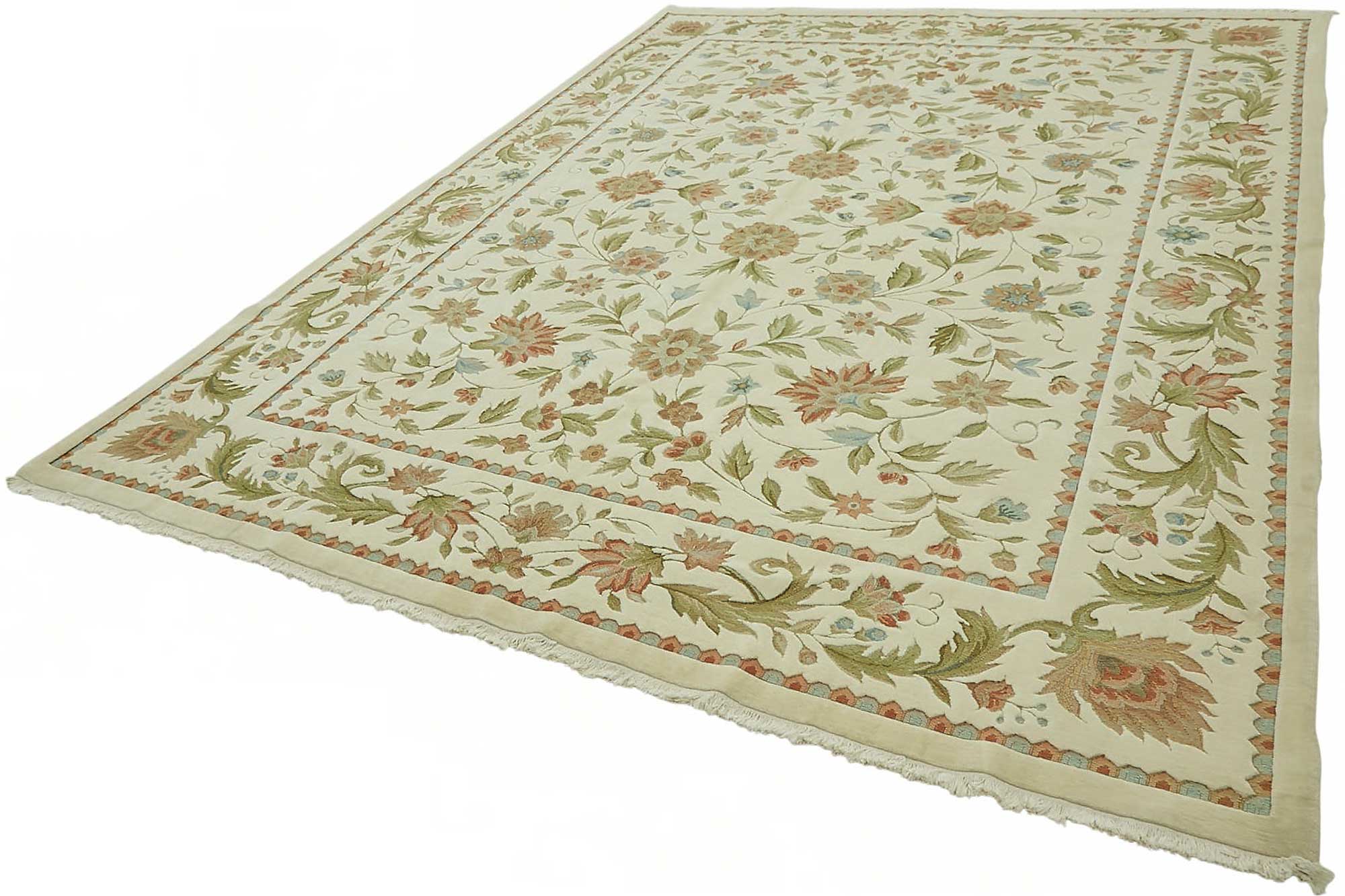 9x12 Hand-Knotted Wool Oushak Rug - 49248