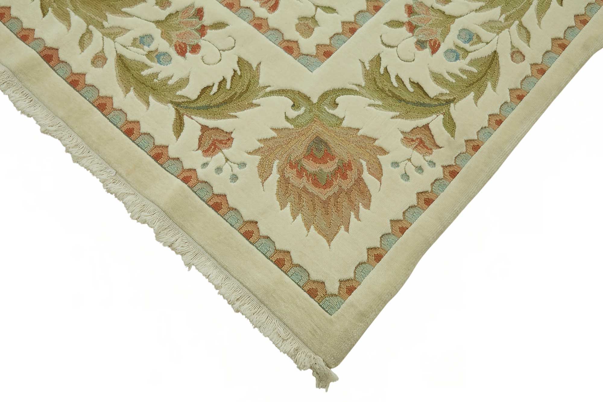 9x12 Hand-Knotted Wool Oushak Rug - 49248