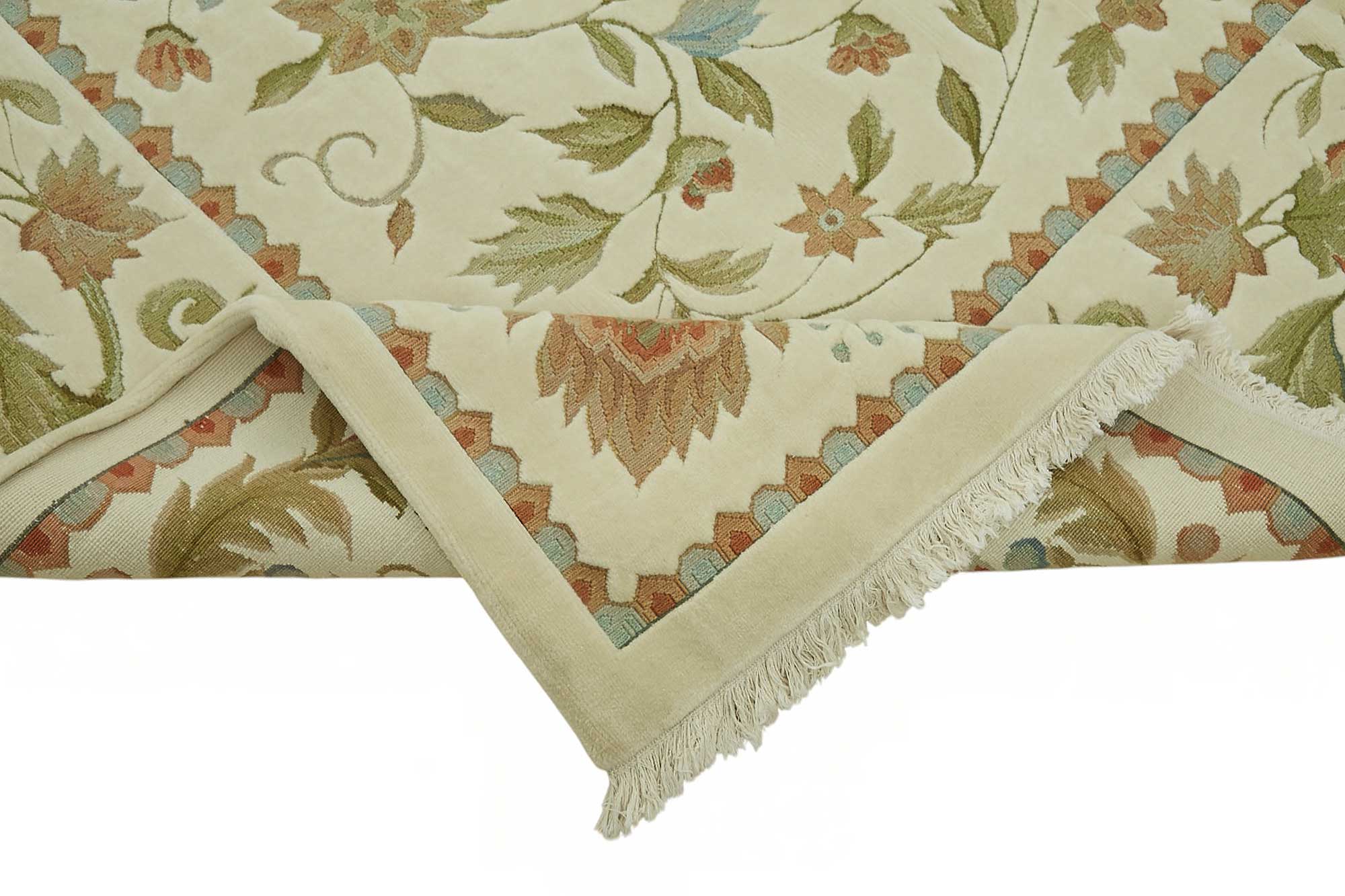 9x12 Hand-Knotted Wool Oushak Rug - 49248