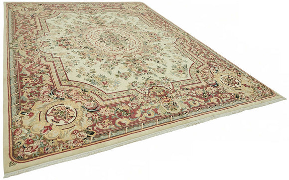 9x12 Hand-Knotted Wool Oushak Rug - 49250