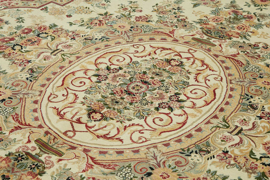 9x12 Hand-Knotted Wool Oushak Rug - 49250