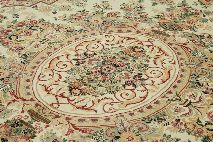 9x12 Hand-Knotted Wool Oushak Rug - 49250
