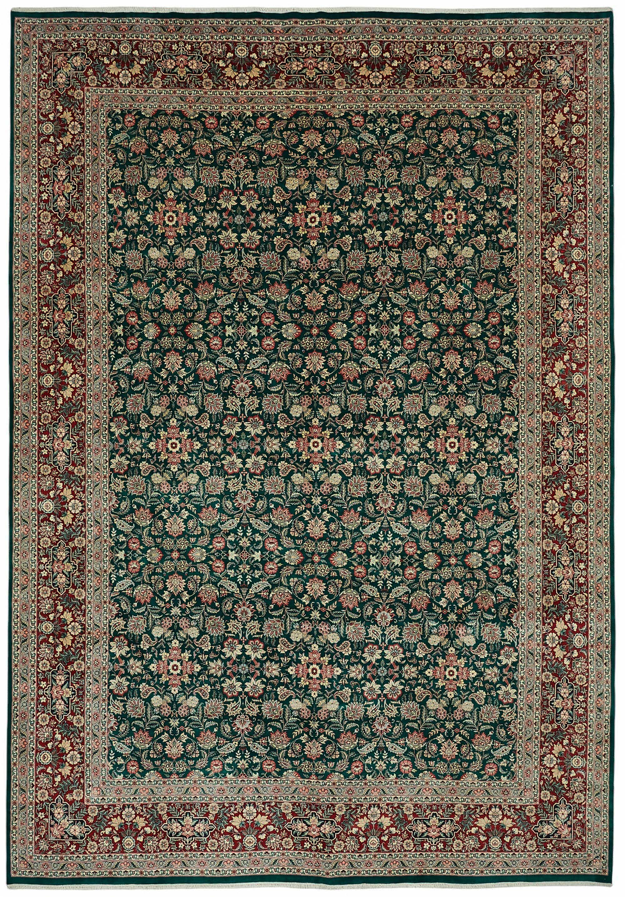 10x14 Hand-Knotted Wool Oushak Rug - 49253