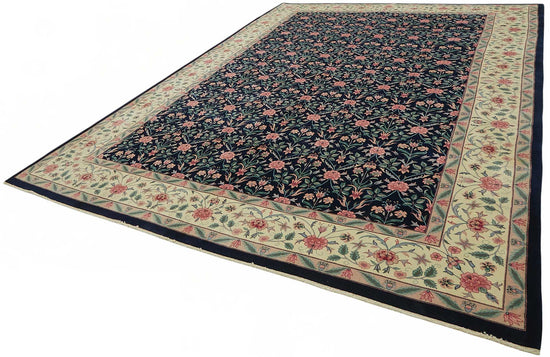 10x14 Hand-Knotted Wool Oushak Rug - 49257