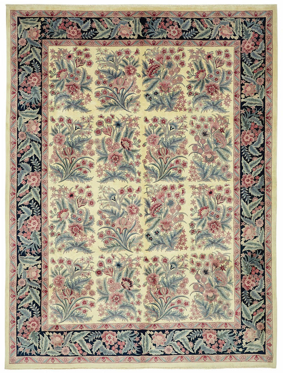 9x12 Hand-Knotted Wool Oushak Rug - 49258