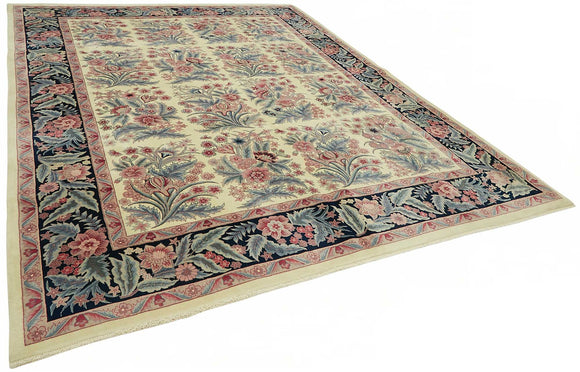 9x12 Hand-Knotted Wool Oushak Rug - 49258