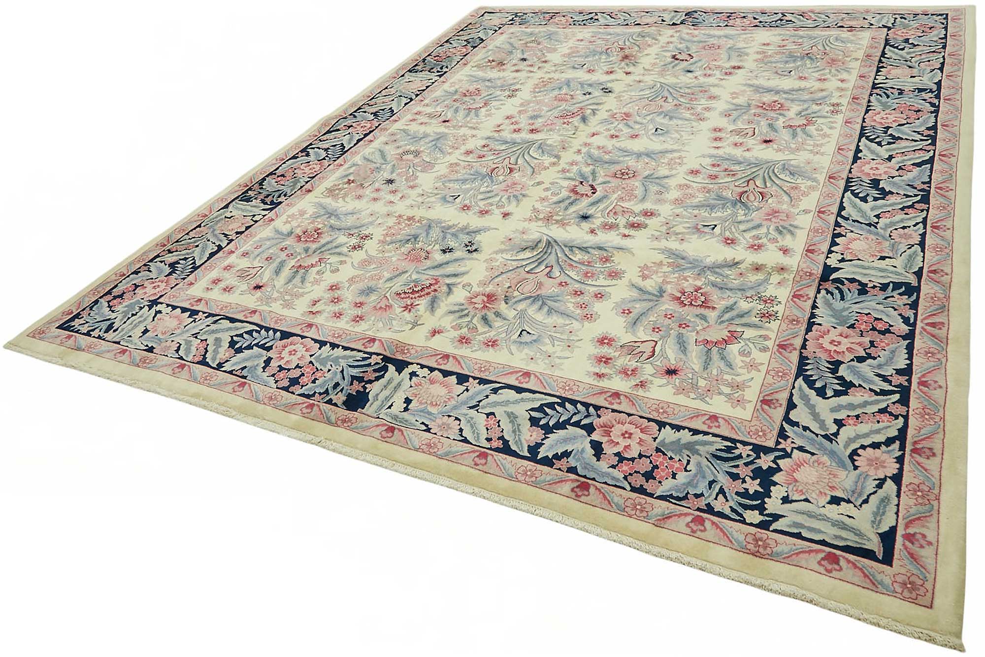 9x12 Hand-Knotted Wool Oushak Rug - 49258