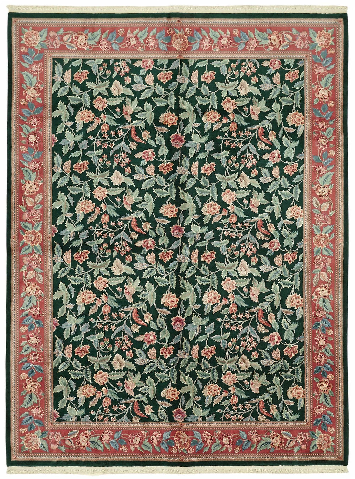 9x12 Hand-Knotted Wool Oushak Rug - 49260