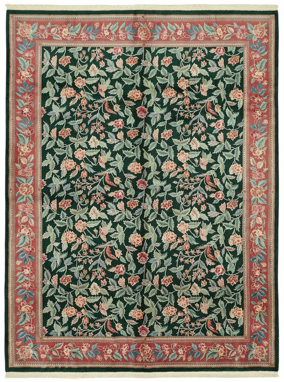 9x12 Hand-Knotted Wool Oushak Rug - 49260