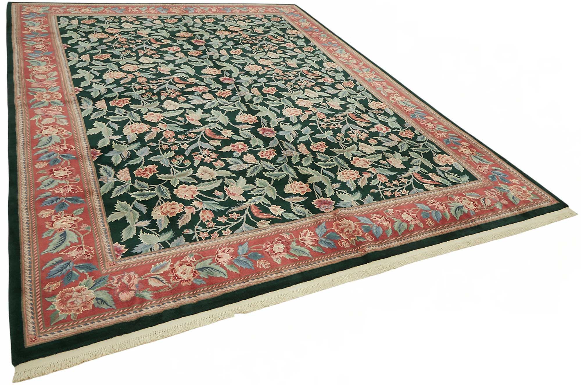 9x12 Hand-Knotted Wool Oushak Rug - 49260