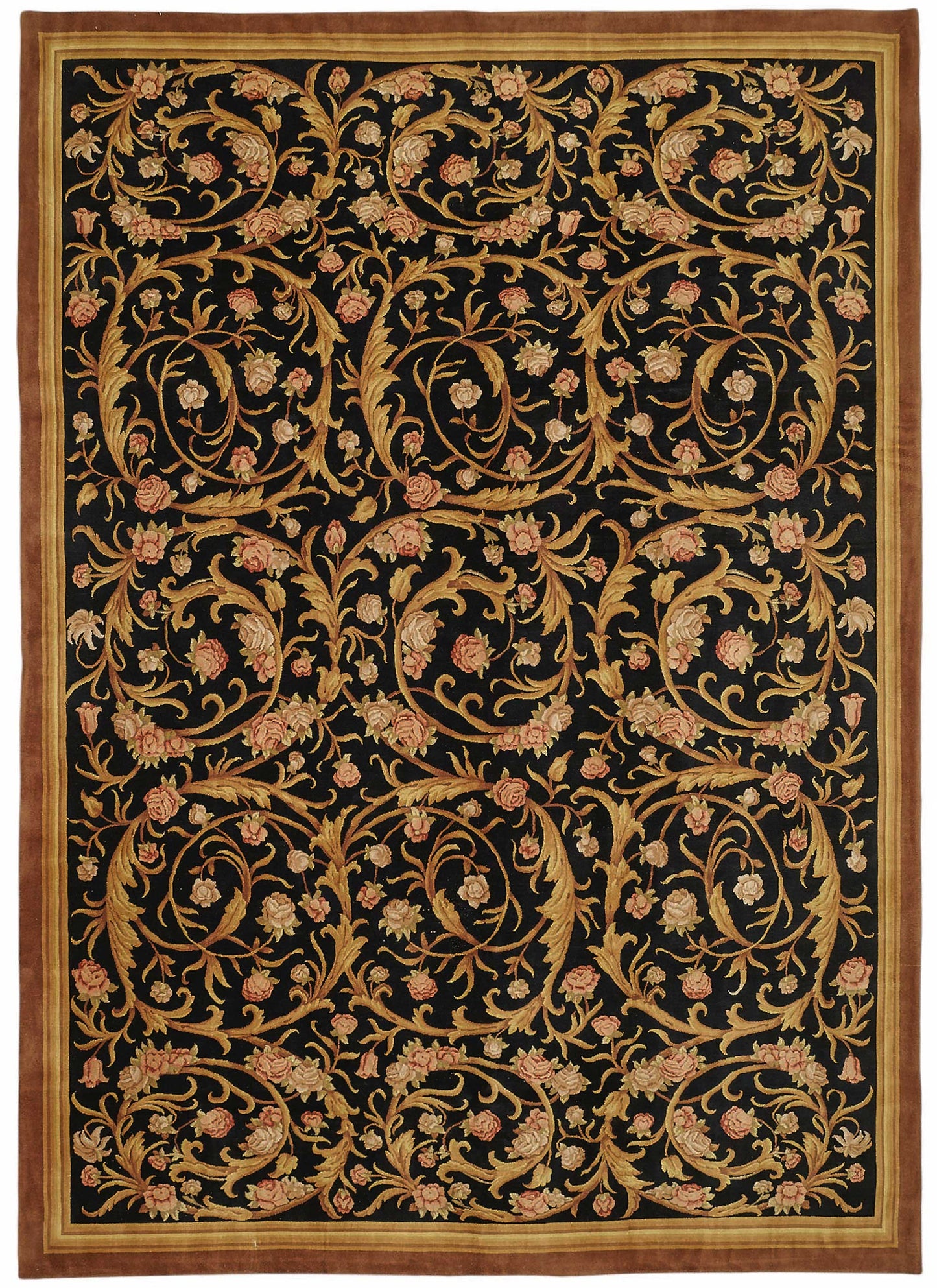 10x14 Hand-Knotted Wool Oushak Rug - 49261