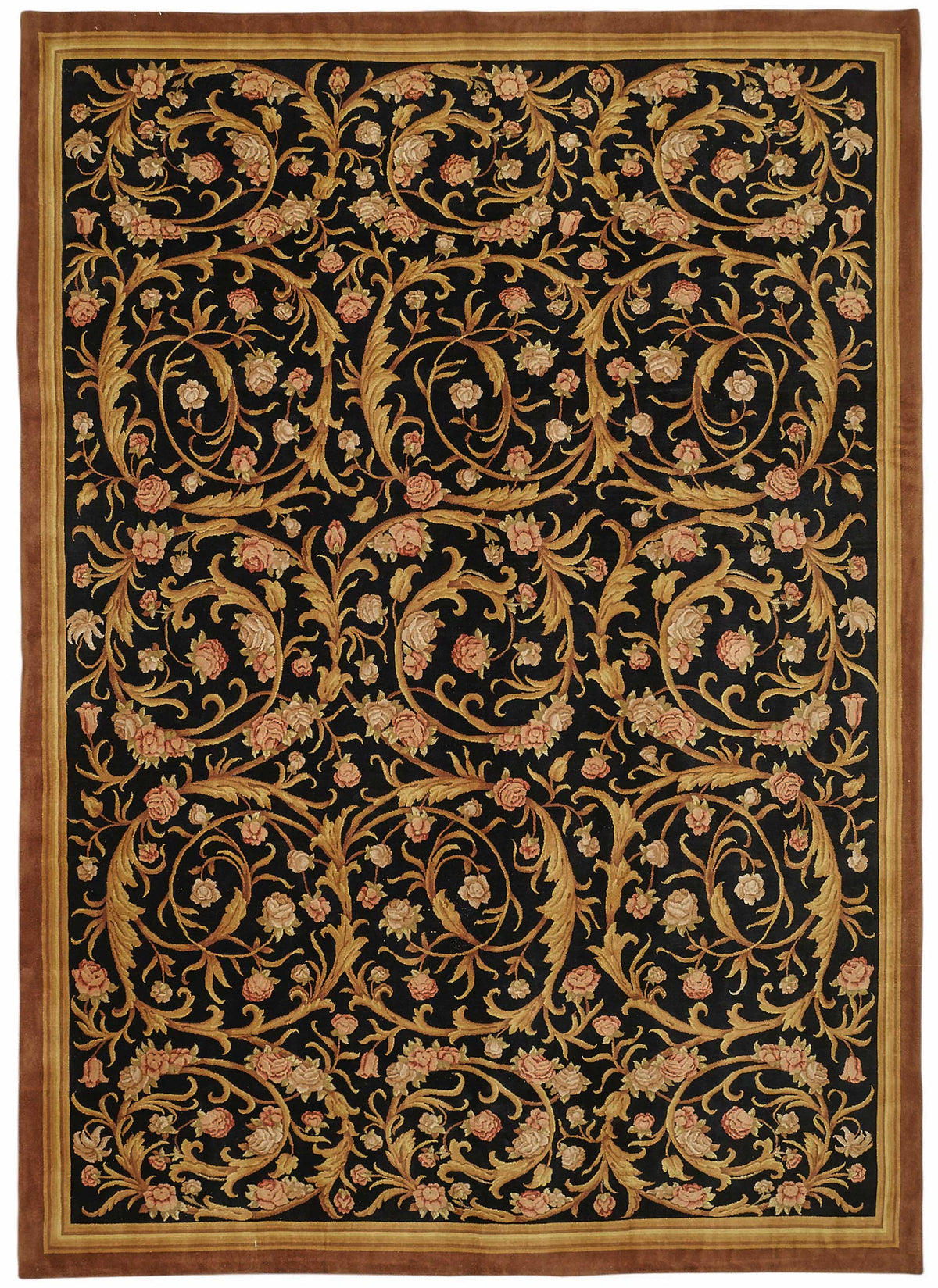 10x14 Hand-Knotted Wool Oushak Rug - 49261