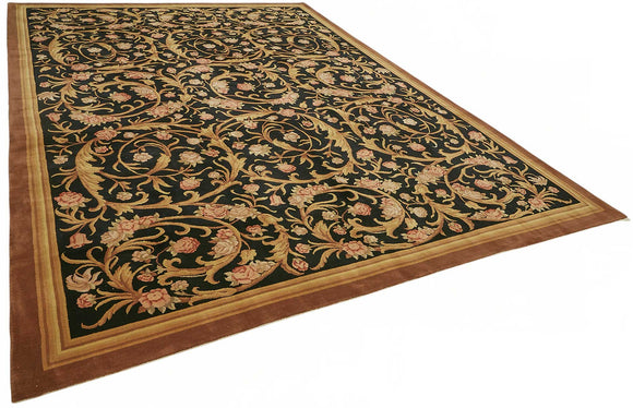 10x14 Hand-Knotted Wool Oushak Rug - 49261