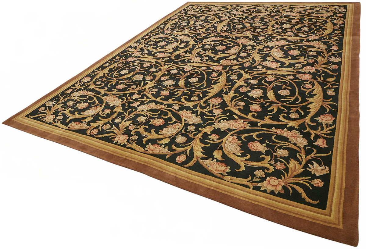 10x14 Hand-Knotted Wool Oushak Rug - 49261