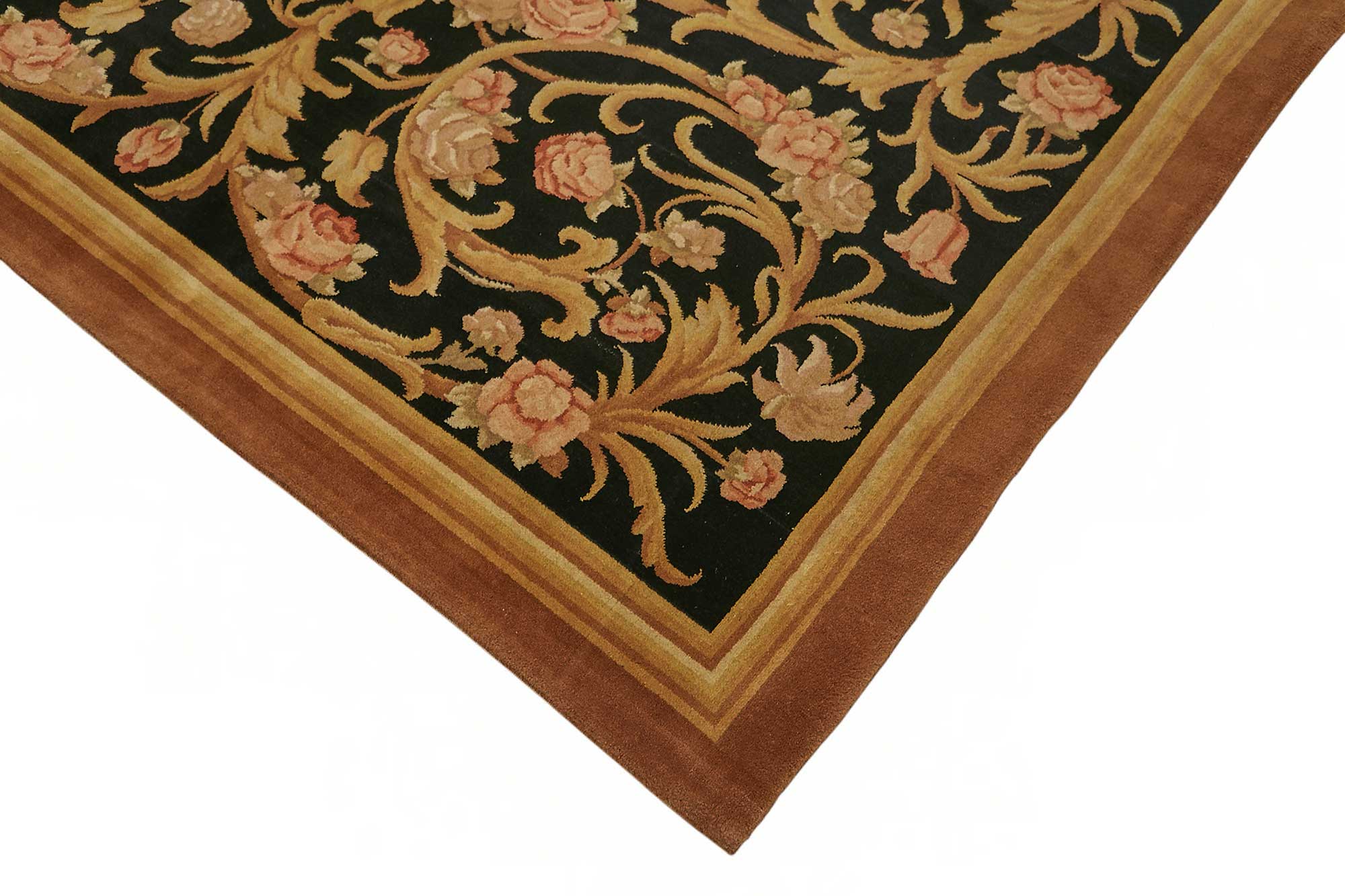 9x13 Hand-Knotted Wool Oushak Rug - 49262