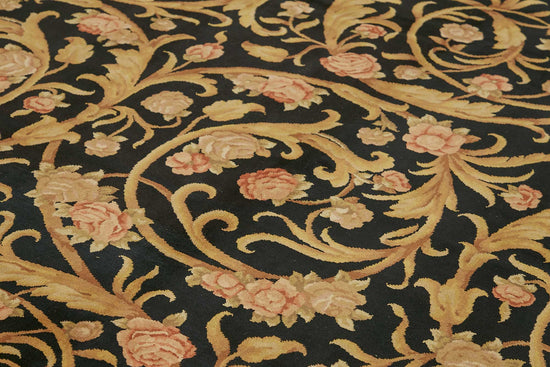 9x13 Hand-Knotted Wool Oushak Rug - 49262