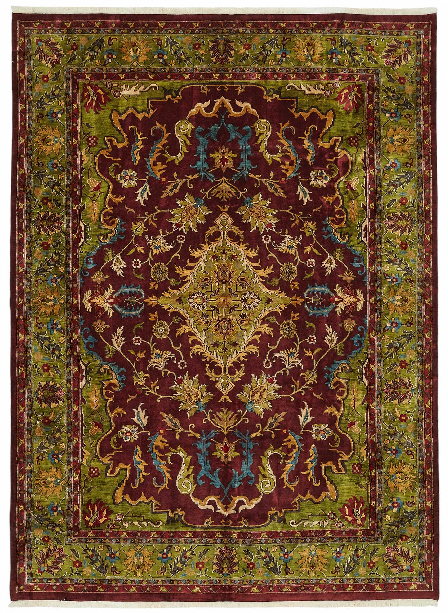 10x14 Hand-Knotted Wool Oushak Rug - 49263
