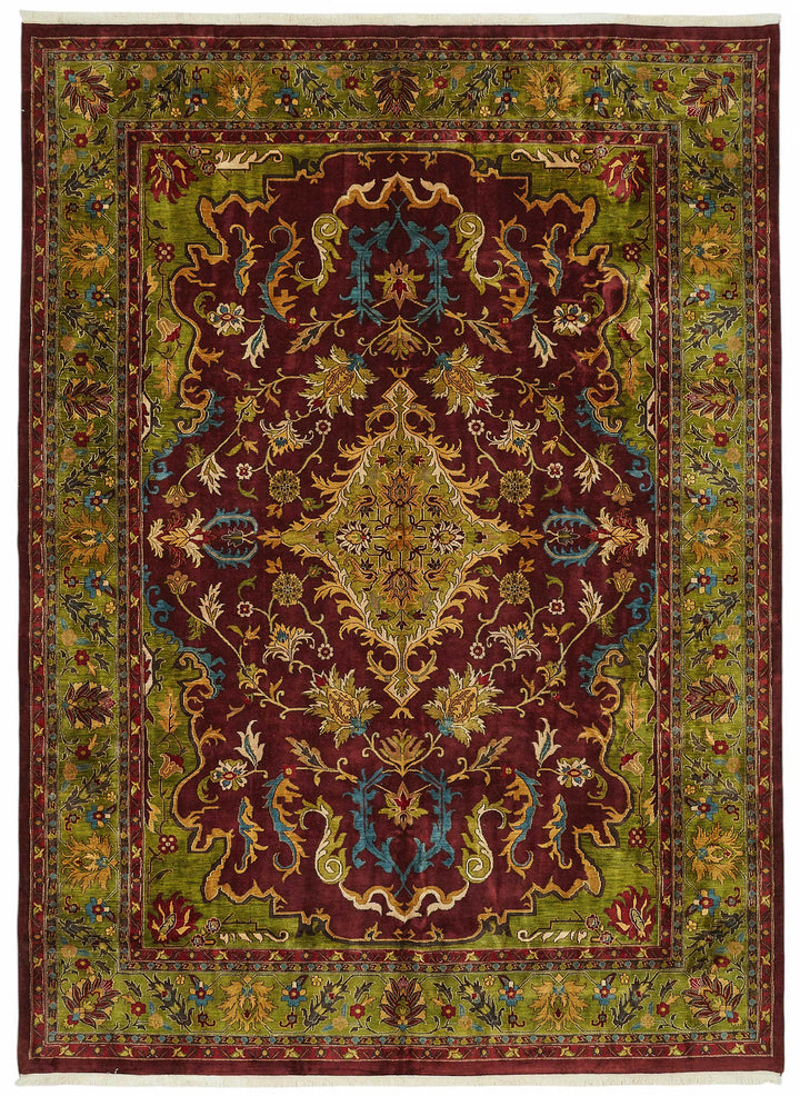 10x14 Hand-Knotted Wool Oushak Rug - 49263