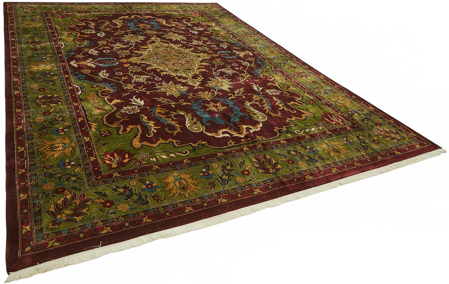 10x14 Hand-Knotted Wool Oushak Rug - 49263