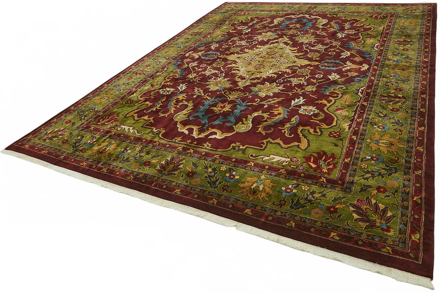 10x14 Hand-Knotted Wool Oushak Rug - 49263