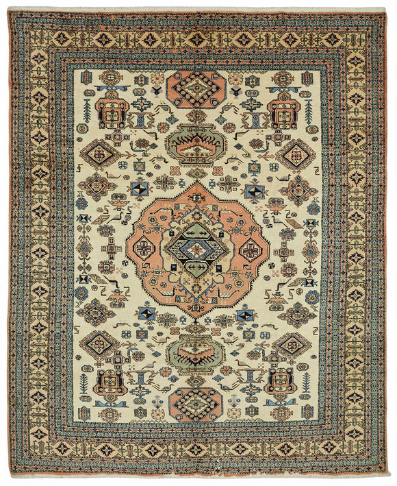 9x11 Hand-Knotted Wool Oushak Rug - 49265