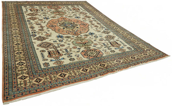 9x11 Hand-Knotted Wool Oushak Rug - 49265