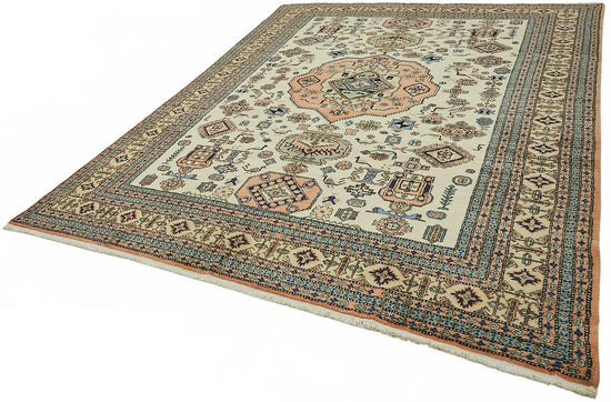 9x11 Hand-Knotted Wool Oushak Rug - 49265
