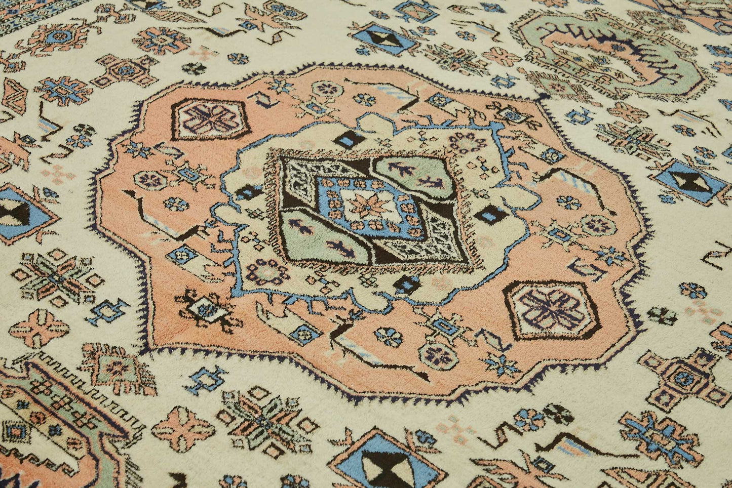 9x11 Hand-Knotted Wool Oushak Rug - 49265