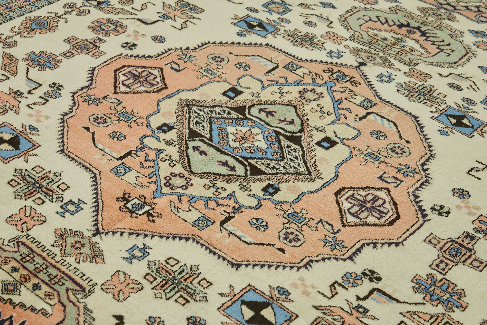 9x11 Hand-Knotted Wool Oushak Rug - 49265