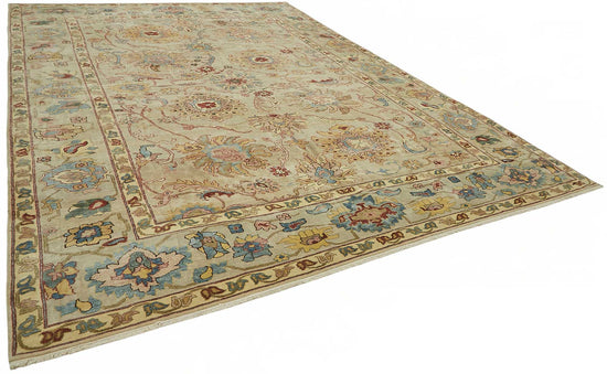 10x14 Hand-Knotted Wool Oushak Rug - 49266