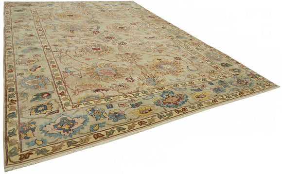 10x14 Hand-Knotted Wool Oushak Rug - 49266